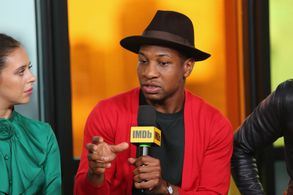 Bel Powley and Jonathan Majors at an event for White Boy Rick (2018)