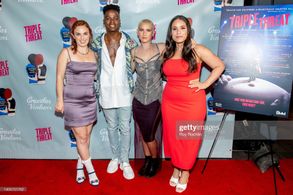 Margarita Zhitnikova, Stacey Maltin, Aramie Payton & Gina Naomi Baez attend the NYC Triple Threat premiere