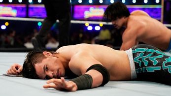 Humberto Garza Solano and Humberto Carrillo in WWE Super Show-Down (2020)