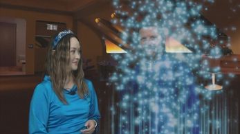 Bryan Kreutz and Lili Fox-Lim in A Captain's Log (2021)