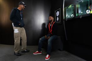 Hanging with JD between setups!