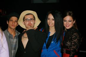 Tyler Posey, Lost in Kostko and Actress/ Singer Sarah McMullen at The Youth Rock Awards