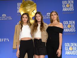 Sophia Rose Stallone, Sistine Rose Stallone, and Scarlet Rose Stallone at an event for 73rd Golden Globe Awards (2016)