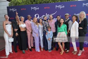 Kate Bone and Cast at Purple Hearts Premiere