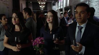 Karyn Halpin, Nitin Prasad, and Cassandra Naud in Loudermilk (2017)