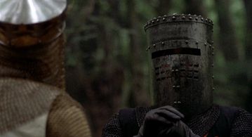 John Cleese and Graham Chapman in Monty Python and the Holy Grail (1975)