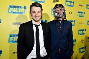 Andrei Dementiev and Ilya Naishuller at an event for Hardcore Henry (2015)