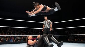 MaryKate Duignan and Bianca Blair in WWE: Mae Young Classic Women Tournament (2017)