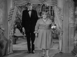 Ted Cassidy and Peggy Mondo in The Addams Family (1964)