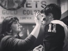 Josiah Schneider and Angel Hanes-Dickholtz in Sidelined (2019)