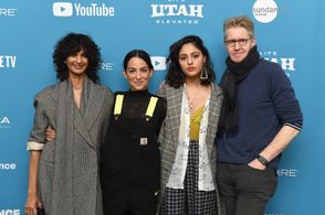 J.C. MacKenzie, Poorna Jagannathan, Pippa Bianco, and Rhianne Barreto at an event for Share (2019)