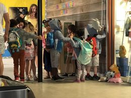 Bodhi on set at Cubcoats commercial shoot.