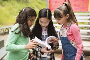 Alison Fernandez, Lauren Lindsey Donzis, and Zoe Manarel in An American Girl Story: Summer Camp, Friends for Life (2017)