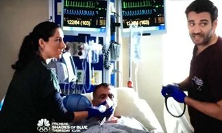 Amanda Marcheschi (Nurse Dina),David Eigenberg (Christopher Herman) and Colin Donnell (Connor Rhodes)