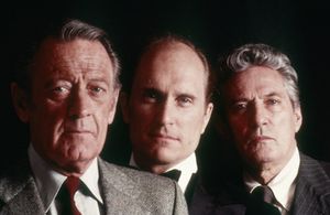 William Holden, Robert Duvall, and Peter Finch in Network (1976)