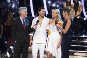 Tom Bergeron, Erin Andrews, Nikki Glaser, and Gleb Savchenko in Dancing with the Stars (2005)