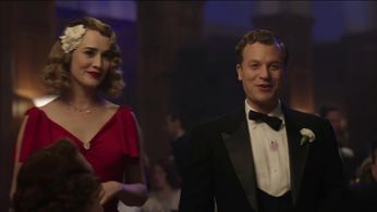 Dominique McElligot and Vince Nappo in Amazon's The Last Tycoon