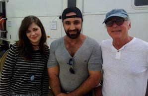 Sameer Ali Khan, Zooey Deschanel & Barry Levinson