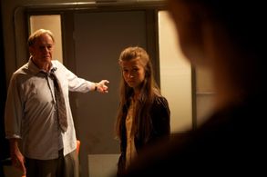 Casey Burke with Sam Anderson and Corryn Cummins in 