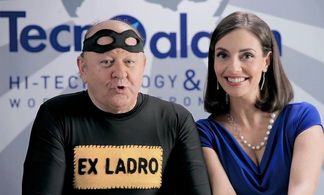 Massimo Boldi and Cristina Serafini