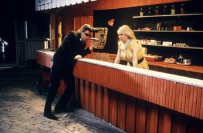 Mato Valtonen and Anu Frosterus in Leningrad Cowboys: These Boots (1993)