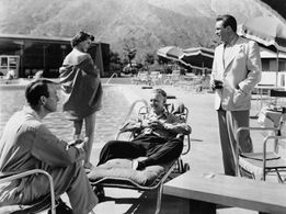 Joanne Dru, Otto Kruger, Edmond O'Brien, and Don Porter in 711 Ocean Drive (1950)
