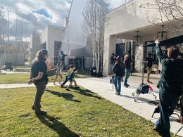 Behind the scenes filming Deadly Illusions