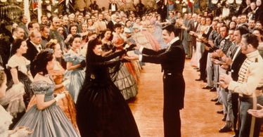 Clark Gable, Vivien Leigh, and Peaches Jackson in Gone with the Wind (1939)