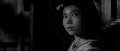 Miyuki Kuwano in Three Outlaw Samurai (1964)