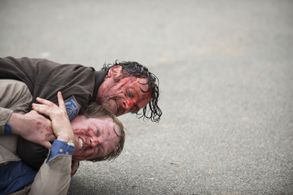Andrew Lincoln and Corey Brill in The Walking Dead (2010)