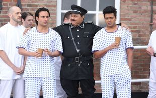 Saif Ali Khan, Satish Shah, and Riteish Deshmukh in Humshakals (2014)