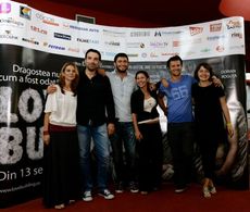 Dragos Bucur, Alexandru Papadopol, and Dorian Boguta at an event for Love Building (2013)