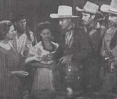 Roy Brent, Mary MacLaren, Patti McCarty, James Newill, Dave O'Brien, and Guy Wilkerson in Fighting Valley (1943)