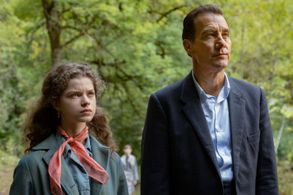 Clive Owen and Cara Bossom in Monsieur Spade (2024)