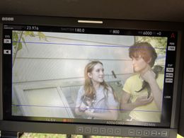 On set for It's Alright Now