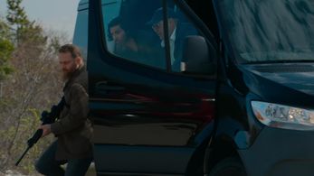 James Spader, Jonathan Holtzman, and Mario Peguero in The Blacklist: Raymond Reddington (No. 00): Pt. 1 (2023)