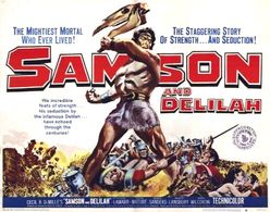 Hedy Lamarr and Victor Mature in Samson and Delilah (1949)