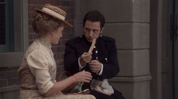 Tamara Hope and Jonny Harris in Murdoch Mysteries (2008)