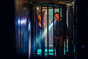 Christopher Egan and Kim Engelbrecht in Dominion (2014)