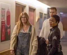 Angela Bassett, Connie Britton, and Oliver Stark in 9-1-1 (2018)