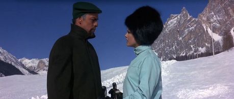 Claudia Cardinale and James Lanphier in The Pink Panther (1963)