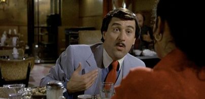 Robert De Niro and Diahnne Abbott in The King of Comedy (1982)