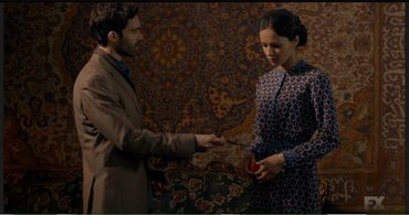 Tom Byam Shaw and Annet Mahendru in Tyrant (2014)