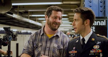 Sean Mullin and Martin Starr on set of AMIRA & SAM