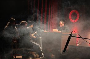 The crew of the short film, 