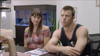 Colleen Donovan and Jimmy Tatro in The Real Bros of Simi Valley (2017)