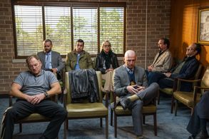 Mac Brandt and Jesse Scott Egan in The Thing About Pam (2022)