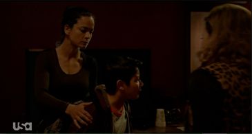 Alice Braga, Justina Machado, and Adolfo Alvarez in Queen of the South (2016)