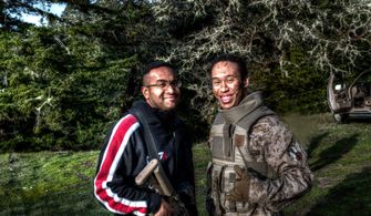 Chad Bell and Saint Thompson in Complex