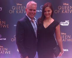 At Disney's Queen of Katwe premiere with executive producer Troy Bruder